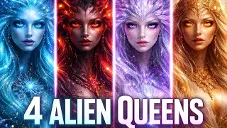 4 Alien Queens &mdash; Cosmic Portrait Series | AI Prompts (Luminara, Thal&rsquo;Reya, Velastra, Myrr Xuun)