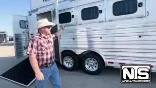 2024 Cimarron 4 Horse Gooseneck Trailer with 13'6&rdquo; Living Quarters