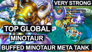 Buffed Minotaur Gameplay - Buffed Minotaur New Meta - Minotaur Global Best Build 2022 - MLBB