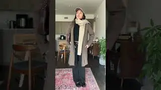 Cap with coat and scarf is it giving ?? #cuteoutfitidea #warmoutfit #winterfashion #womensfashion