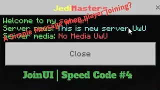 JoinUI Plugin | Speed Code #4