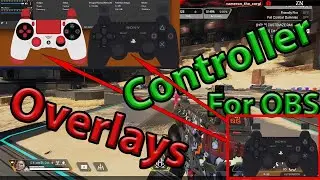 How to add controller overlay to stream using obs