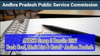 appsc panchayat secretary screening test result 2017, Group 3 screening test result //Appsc//