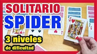 Cómo jugar al Solitario Spider 🃏 3 niveles de dificultad (paso a paso)