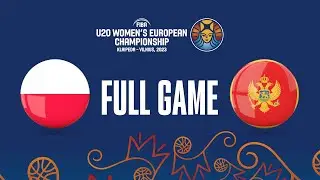 Poland v Montenegro | Full Basketball Game | FIBA U20 Women's European Championship 2023