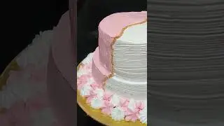two tier birthday special 🎉 cake without egg and oven/#eggfreebaking #recipe #viralshorts