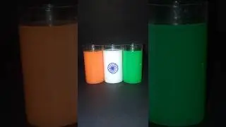 Creative 🇮🇳 India flag using Glass 🍷#tricolour in glass #youtubeshorts #shorts #trending 🇮🇳