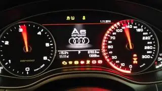 Audi A6 model 2014 Gauge needle sweep
