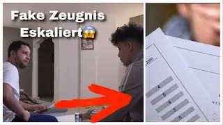 Fake Zeugnis PRANK 😱 an ARABISCHEN VATER (Eskaliert) #Teamjounes