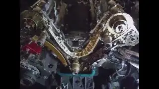 BMW 540i E39 `02 w M62TU eng pt.4 VANOS, timing chains guides lower timing cover rem special tools