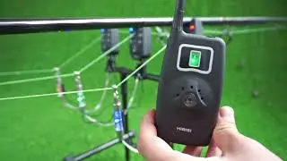 Wireless fishing bite alarm 1+4 set with 4pcs illuminated swinger in EVA case for carp fishing