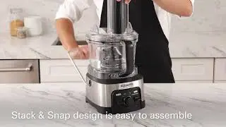 Food Processor | Hamilton Beach&reg; Professional | Spiralizing Stack & Snap&trade; Food Processor (70815)