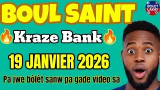 Boul Saint lotto 5 Chif ak maryaj pou Jodi Lundi 19 Janvier 2026 Lan #boulsaint #tchala #boulcho