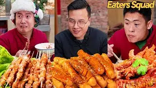 Ah Zheng eats all meat on a blind date丨food blind box丨eating spicy food and funny pranks