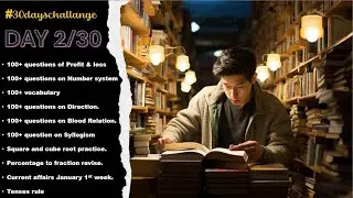 Day 2/30 SBI Clerk Exam Challenge | Live Question Solving + Daily Targets study with me