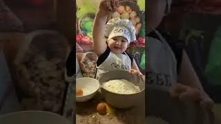 Didn't She learn the first time! #shorts #kidscookingvideo