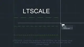 LTSCALE comando en Autocad. Aqu&iacute; ver&aacute;s c&oacute;mo funciona y para qu&eacute; sirve.
