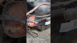 Compressor pinch Pipe Remove 🪛❤️✅ #topcoolingservice #reels #refrigerator #fridge #compressor #viral
