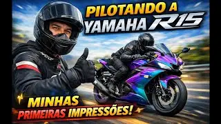 Primeiras impress&otilde;es andando nesse monstro de 1500cc   #yamahar15 #r15 #motopg #motopasseio 