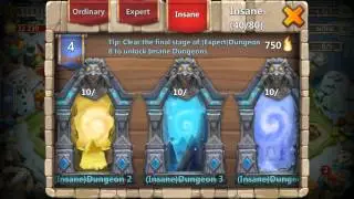 Castleclash: Get through ANY insane dungeon guide
