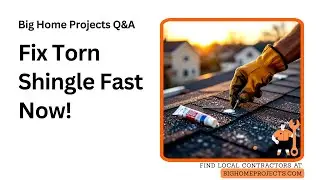 Roofing Caulk Fix For Torn Asphalt Shingles