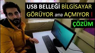 Bilgisayar usb flash belleği diski görüyor, okumuyor açmıyor, donuyor... Çözüm