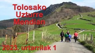 2023ko urtarrilak 1 Tolosako Uzturre mendian