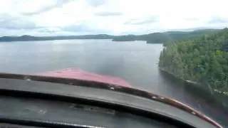 Water landing at the cottage in Zenair CH300