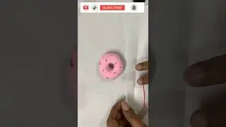Clay Donut charm #keychains #diy #airdryclayideas #charms #donuts