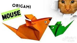 🐭 Paper Mouse Craft 🐭 | Paper Animal Craft | DIY Paper Craft