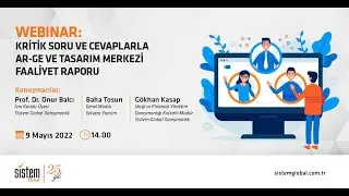 Webinar: Kritik Soru ve Cevaplarla Ar-Ge ve Tasarım Merkezi Faaliyet Raporu