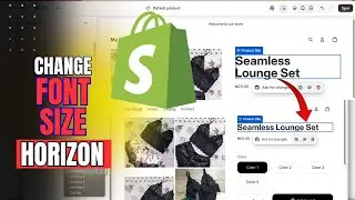 Change Product TITLE Font SIZE Shopify HORIZON Theme (Best Working Method)