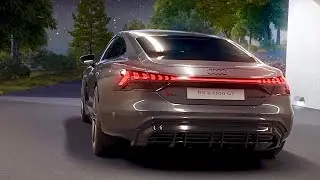 Audi e-tron GT 2021 - LASER LED lights DEMONSTRATION, impressive functions explained