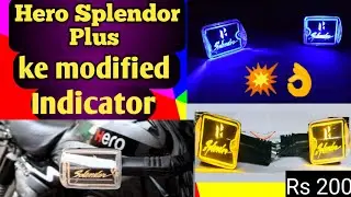 Splendor  modified indicator video👉vk Bikes Modified
