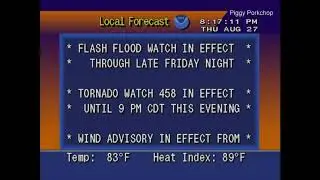 EAS Tornado Warning Jonesboro, Arkansas NOAA Weather Radio WXJ51 +WeatherSTAR4000 KFIN Jonesboro, AR