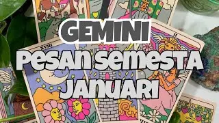🔮TAROT🐾 GEMINI PESAN SEMESTA UNTUKMU JANUARI 2026🔥