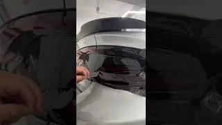 Taillight tint using knife-less tape vinyl by Luxe auto concepts / using wrap glove by offwraps!