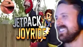 Forsen Reacts - Jetpack accident but with the Jetpack Joyride theme