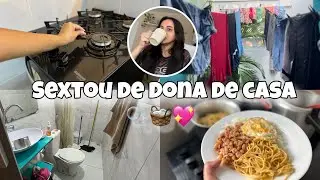 SEXTOU DE DONA DE CASA: LAVEI ROUPA, FIZ ALMOÇO E DEIXEI TUDO LIMPINHO! 💖🫧🧺