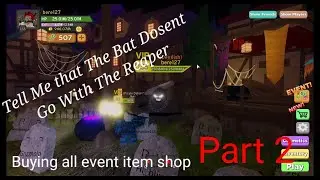 Dungeon Quest Halloween UPDATE! Buying All Items In SHOP!!! My ROBUX!!! - Part 2