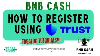 HOW TO CREATE ACCOUNT USING TRUSTWALLET  BNB CASH TAGALOG TUTORIAL