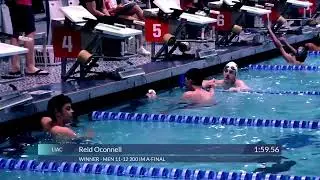 Reid Oconnell broke the NCSA meet record in Boys 11-12 200 Yard IM