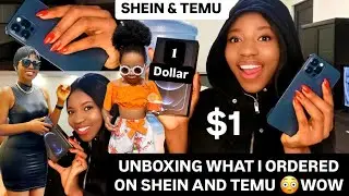Unboxing One Dollar Package -SHEIN Vs TEMU 2024 Late Post -Trying D World Cheapest Haul #Temu #shein
