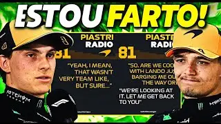 🚨🔥Piastri EXPLODE contra Norris e McLaren ap&oacute;s VAZAMENTO de DE R&Aacute;DIO CHOCANTE no GP de Cingapura!
