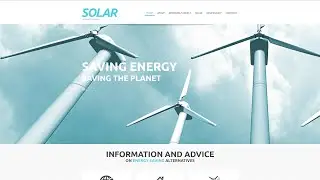 Solar Energy Responsive Website Template - 48320