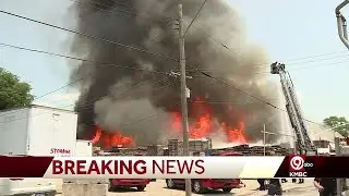 Tire shop employees work to preserve equipment near 4-alarm fire in Kansas City