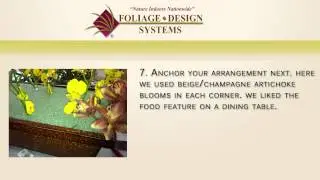 Foliage Design Systems Palm Beach- How to Create A Centerpiece