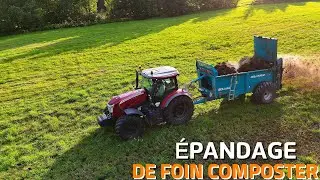 Épandage du Foin composté!!