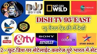 DISH TV 95 East फ्री चैनल Star movies HD ✅ 95E New Update Today #dishtv #dth #dishsetting #2feetdish