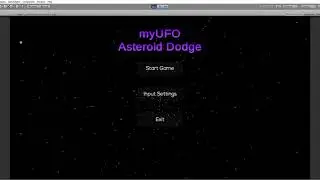 myUFO - Asteroid Dodge - Main Menu